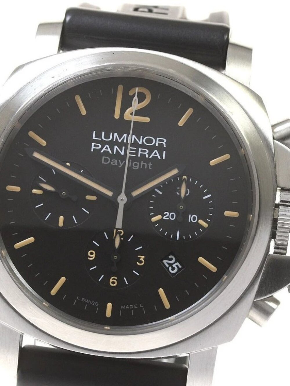 PANERAI Luminor Daylight PAM00356 Chronograph Black Dial Automatic Men's_826090